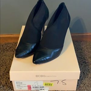 Black BCBG booties